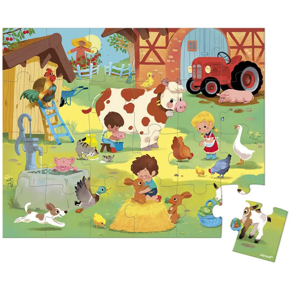 Puzzle A Day at the farm - 24 brikker
