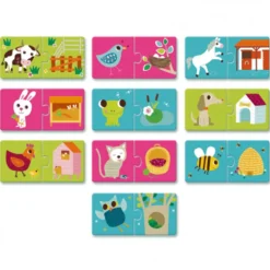 Puzzle Duo "Hvor Bor Dyrene?"