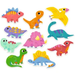 Puzzle Duo med Dinosaur