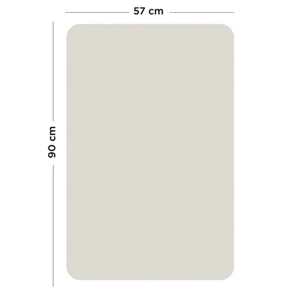 Rektangulær Magnetisk Tavle i Beige (57 x 90 cm)