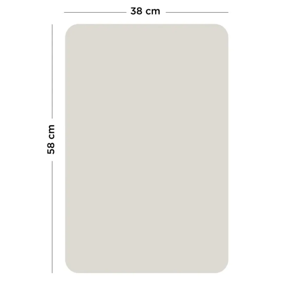 Rektangulær Magnetisk Tavle i Beige (38 x 58 cm)