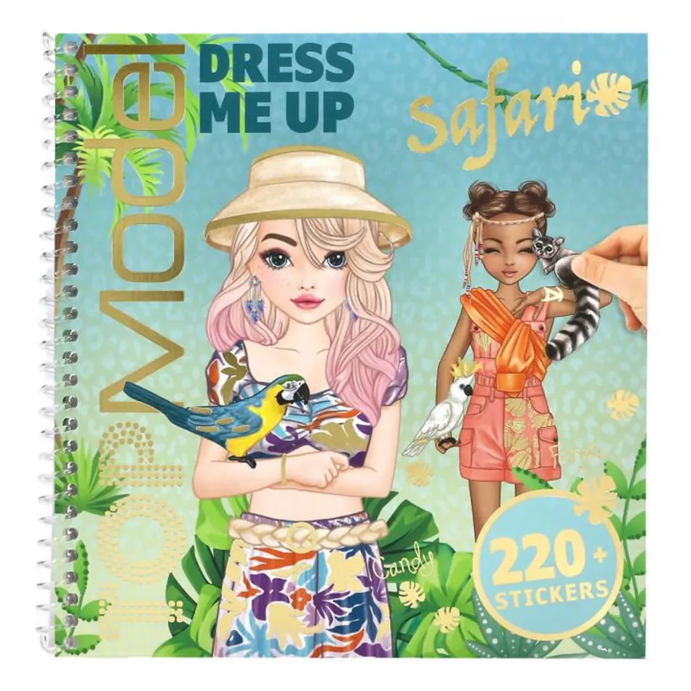Safari Dress Me Up Stickersbog