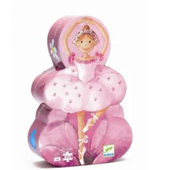 Silhouetpuslespil med Ballerina (36 brikker)