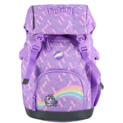 Skolerygsæk med Unicorn i Lilla (22L)