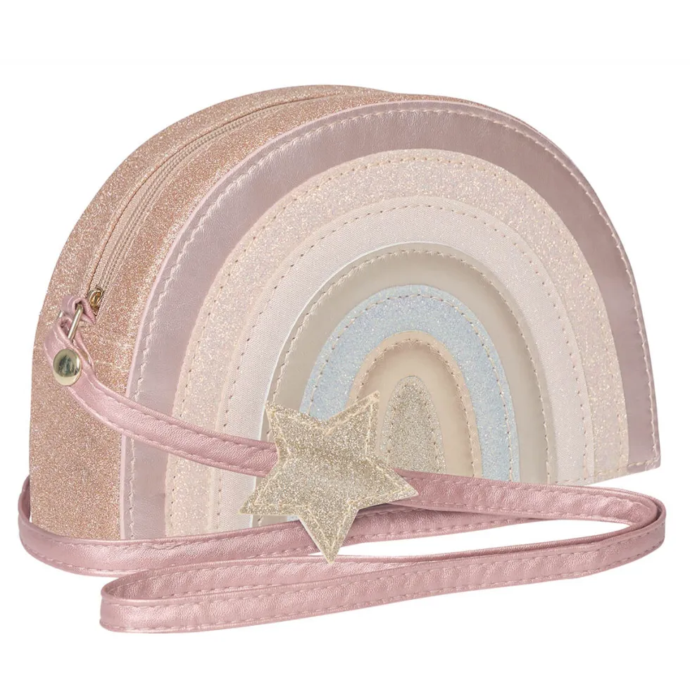 Skuldertaske Pink Rainbow