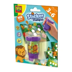 Stempel med Klistermærker med Jungledyr