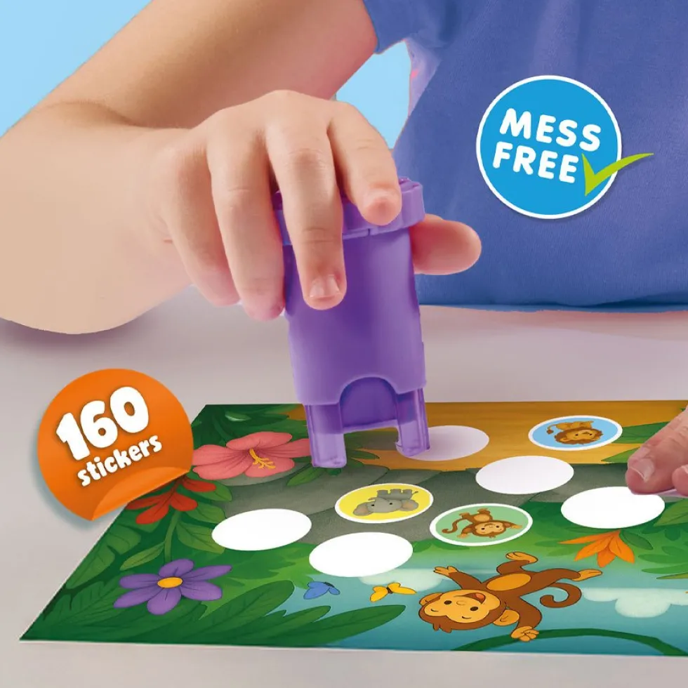 Stempel med Klistermærker med Jungledyr