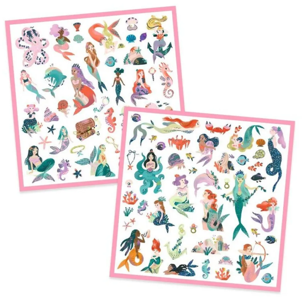 Stickers med Havfruer med Metallisk Effekt