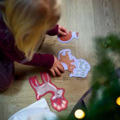 Sæt Med 4 Puslespil Wonderful Winter Skovens Dyr