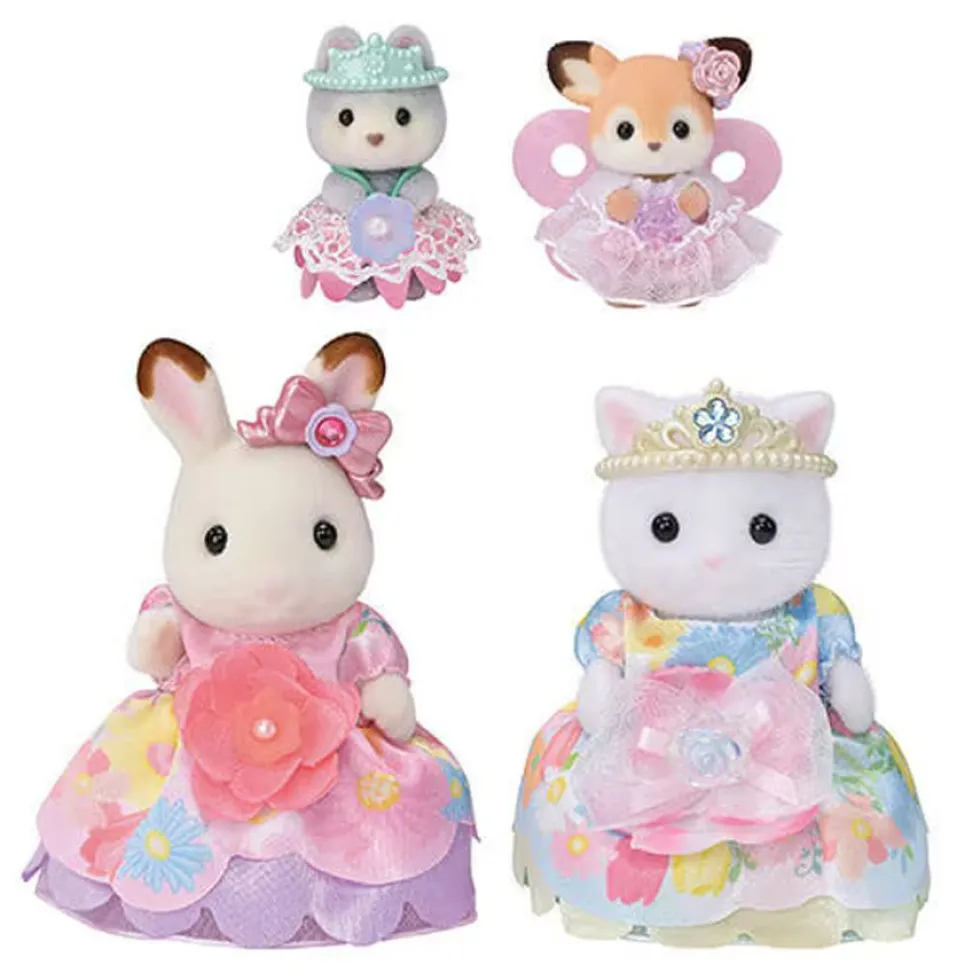 Sylvanian Blomstrende Prinsessesæt, 4 Figurer