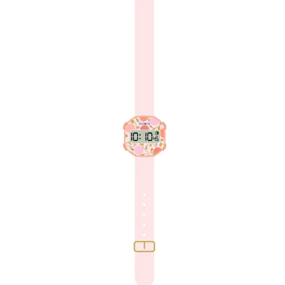 Ticlock digitalur med Blomster