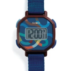 Ticlock Digitalur med Blå Slanger