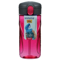Tritan Quick Flip Flaske i Pink (520 ml)