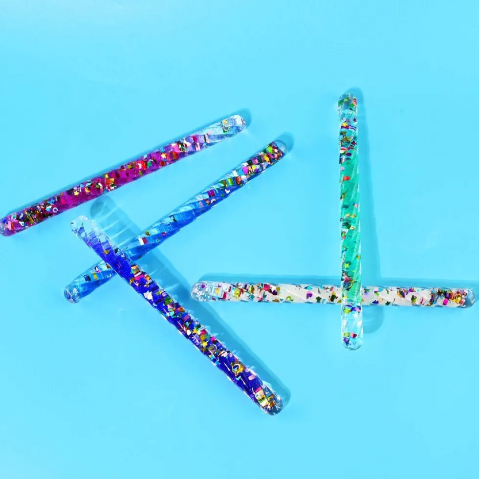 Tryllestav Med Glitter Flere Varianter (1 stk)