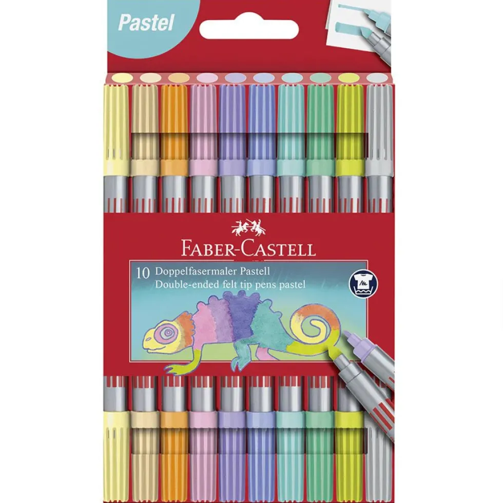 Tusser Dobbelt Tyk/Tynd Pastel (10 stk)