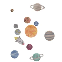 Wallsticker Sol Systemet Multi
